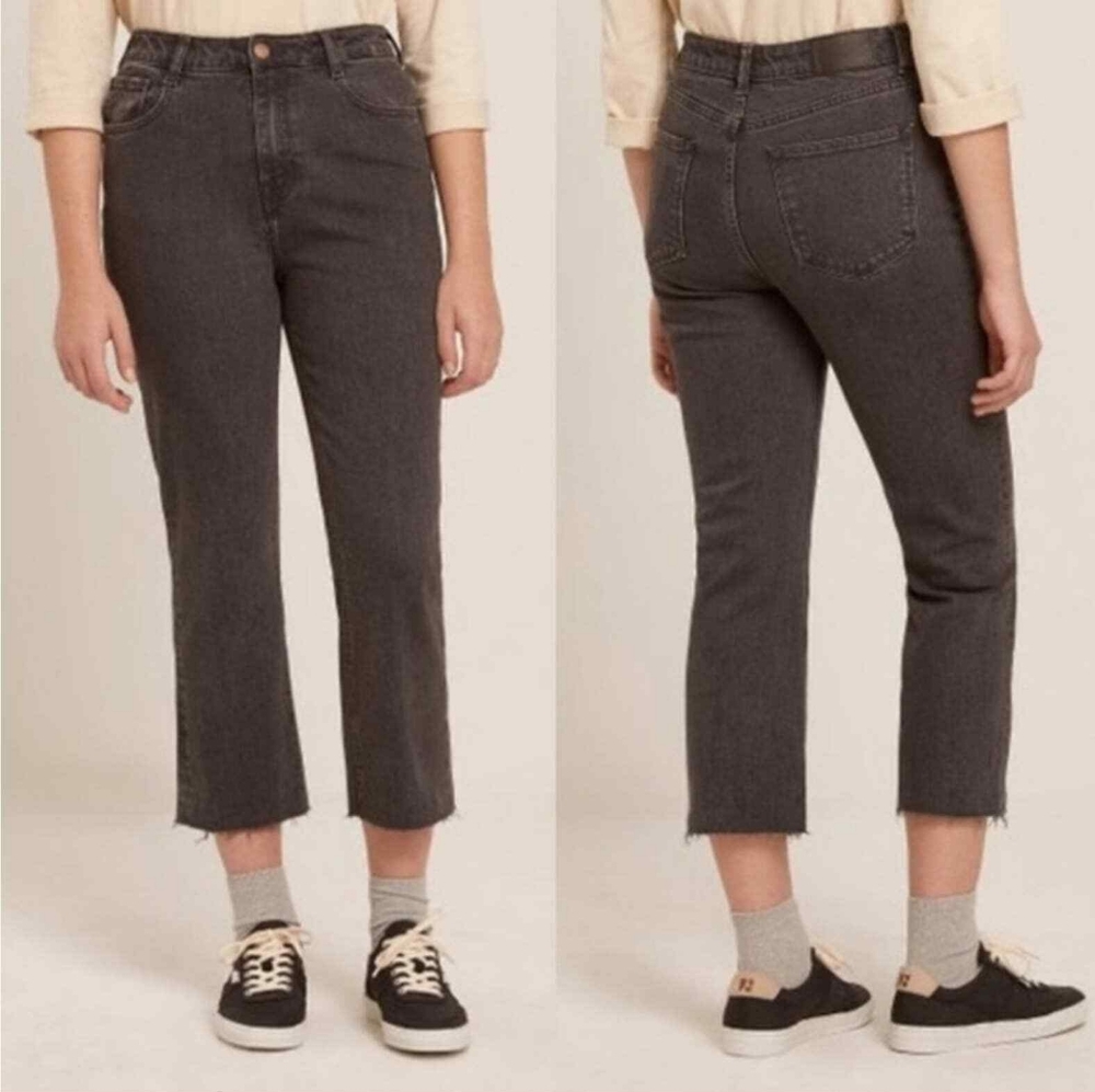 FRANK & OAK Karen Kick-flare Jean Washed Black Size 27